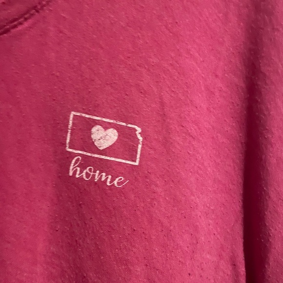 Women’s pink large Kansas state v-neck t-shirt - Picture 2 of 4